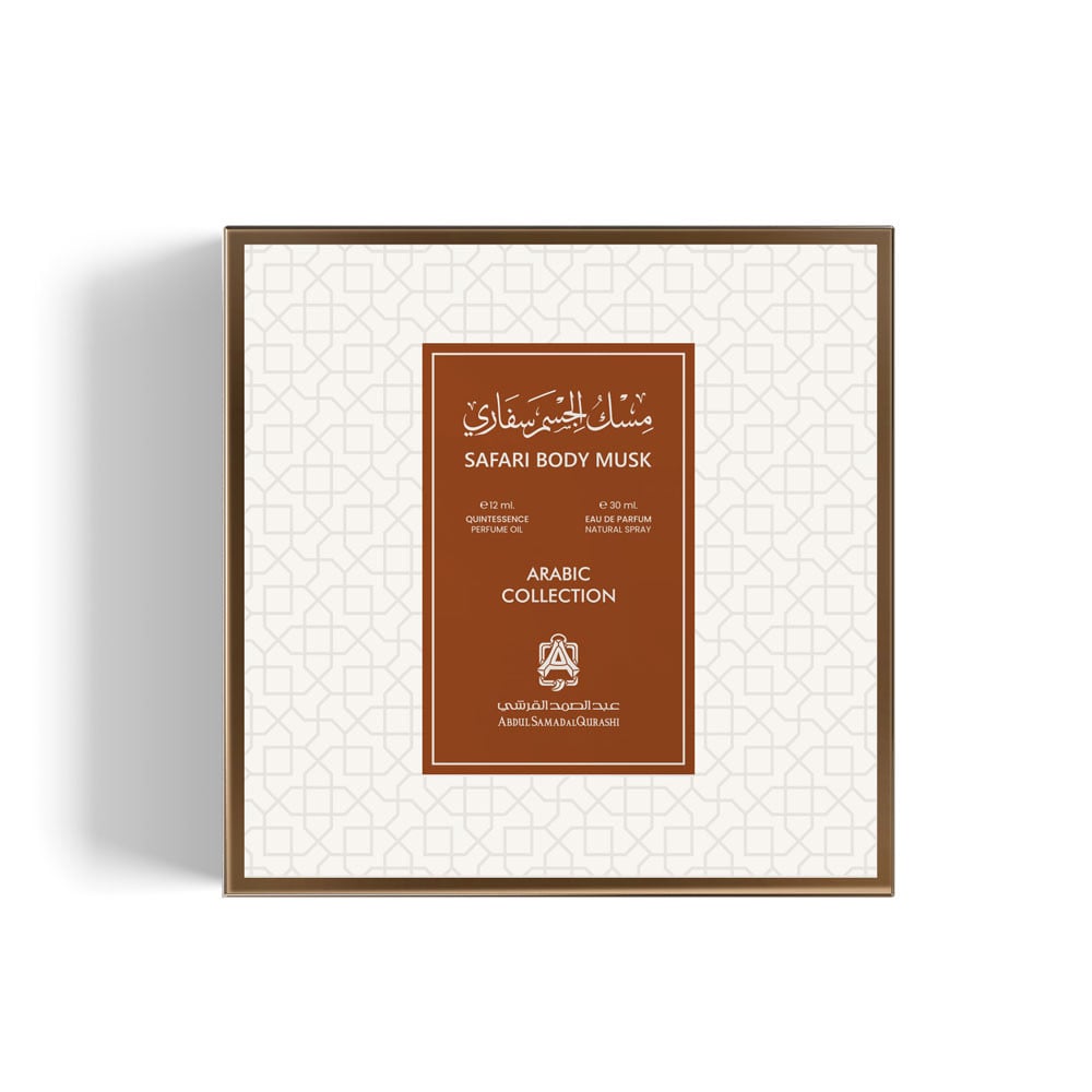 BOX MUSK BODY SAFARI
( half Tola (6ml) + Perfume 30ml )