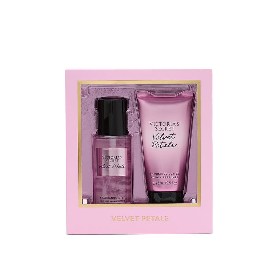 BOX VELVET PETALS ( MIST + LOTION ) 
TRAVEL SIZE 88ML