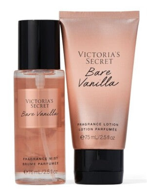 BOX BARE VANILLA
( MIST + LOTION ) 
TRAVEL SIZE 88ML