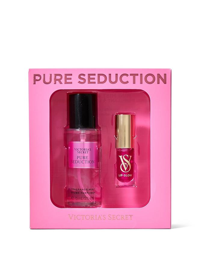 BOX PURE SEDUCTION
( MIST + LIP GLOSS ) 
TRAVEL SIZE 88ML