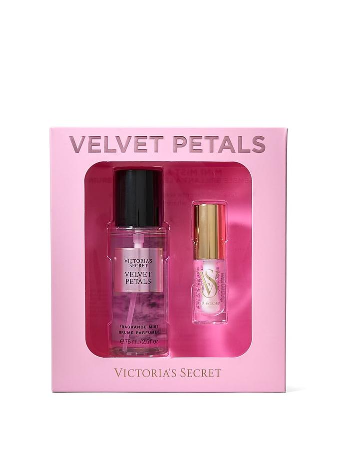 BOX VELVET PETALS
( MIST + LIP GLOSS ) 
TRAVEL SIZE 88ML