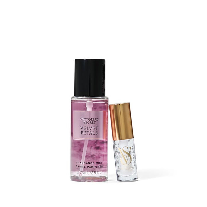 BOX VELVET PETALS
( MIST + LIP GLOSS ) 
TRAVEL SIZE 88ML